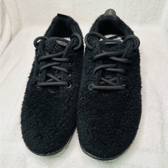 Allbirds Wool Runners 0622 NV1 Black Wool Lace-Up Sneaker Shoes Women’s Size 9 - Picture 1 of 9